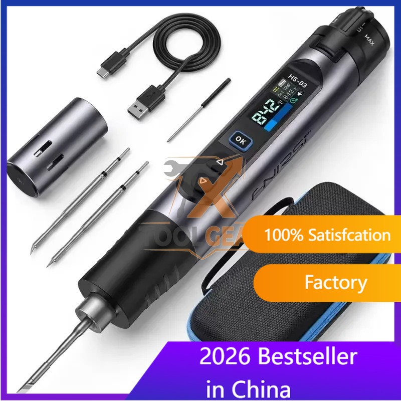 طقم لحام لاسلكي HS-03 مع رؤوس  - مراجعة Electronics Repair Kit وسعره