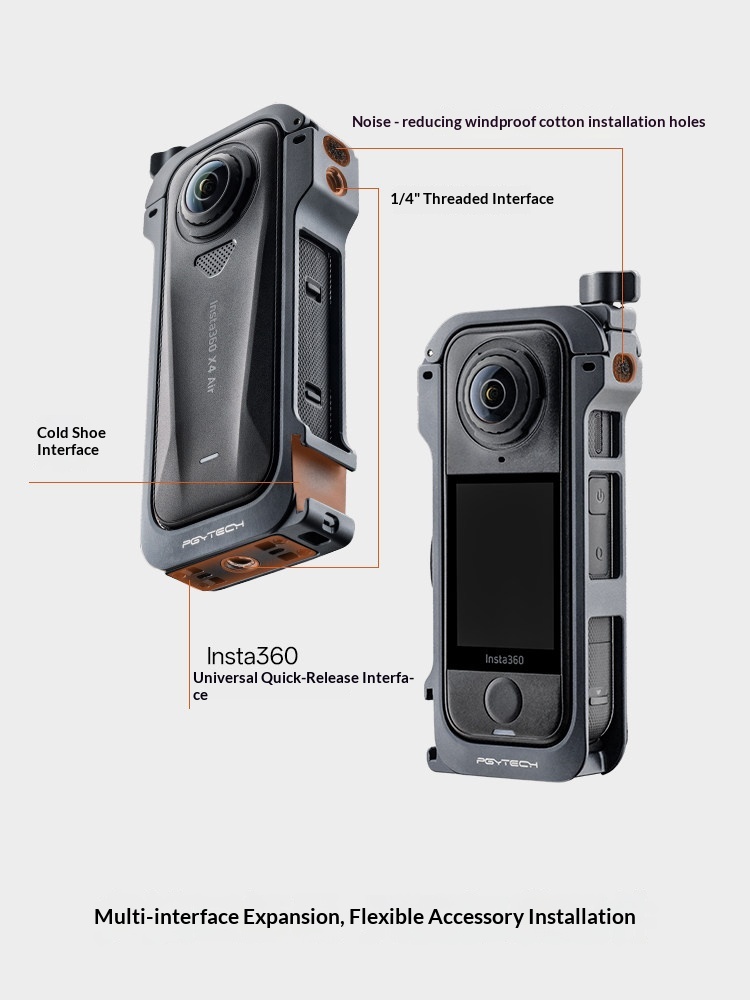 قفص كاميرا PGYTECH لـ Insta360 - مراجعة Insta360 Camera X4 وسعره