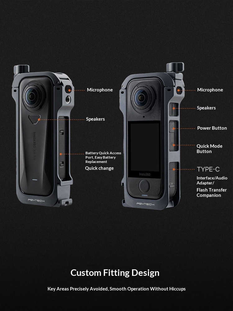 قفص كاميرا PGYTECH لـ Insta360 - مراجعة Insta360 Camera X4 وسعره