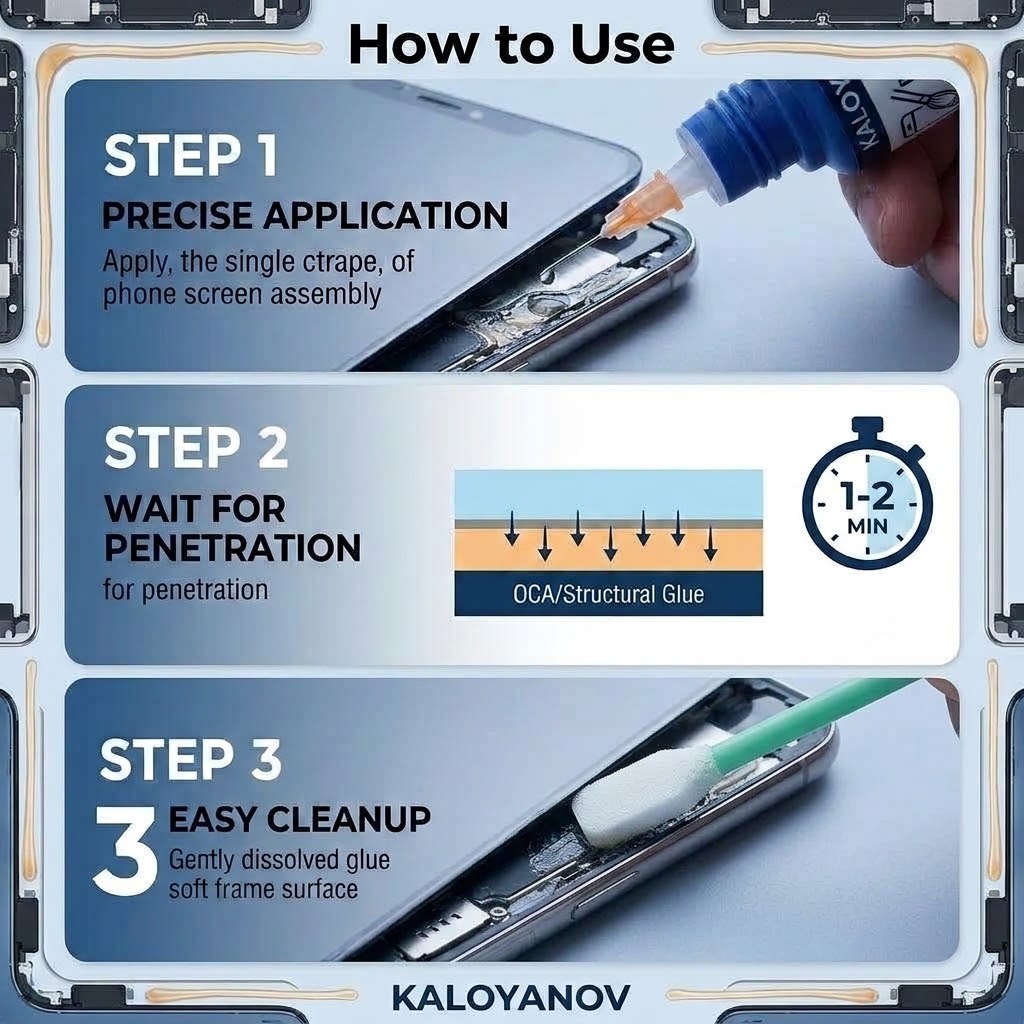 أداة إزالة غراء شاشة الهاتف ال - مراجعة Electronics Repair Kit وسعره